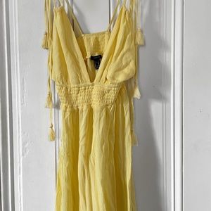 Yellow maxi dress